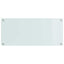 Køkkenbacksplash 2 pcs Hvid 90 x 40 cm hærdet glas
