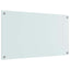 Køkkenbacksplash 2 stk. Hvid 90 x 50 cm hærdet glas
