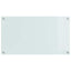 Køkkenbacksplash 2 stk. Hvid 90 x 50 cm hærdet glas