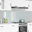Køkkenbacksplash 2 pcs Hvid 90 x 60 cm hærdet glas