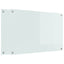 Køkkenbacksplash 2 pcs Hvid 90 x 60 cm hærdet glas