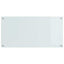 Køkkenbacksplash 2 pcs Hvid 100 x 50 cm hærdet glas