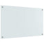 Køkkenbacksplash 2 stk. Hvid 100 x 60 cm hærdet glas