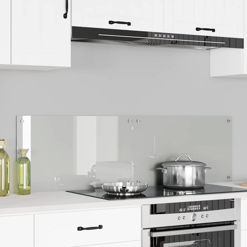 Køkkenbacksplash 2 pcs Transparent 70 x 40 cm hærdet glas billede