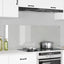 Køkkenbacksplash 2 pcs Transparent 70 x 50 cm hærdet glas