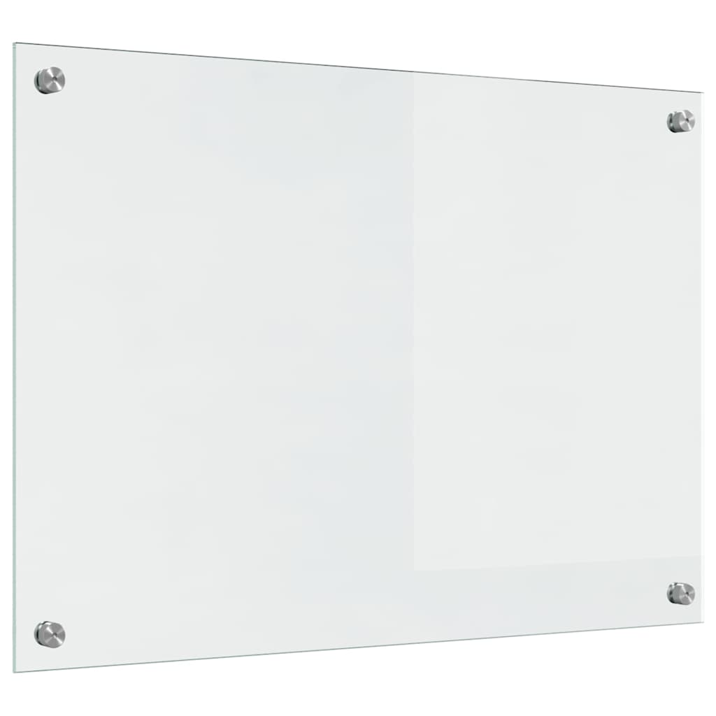 Køkkenbacksplash 2 pcs Transparent 70 x 50 cm hærdet glas