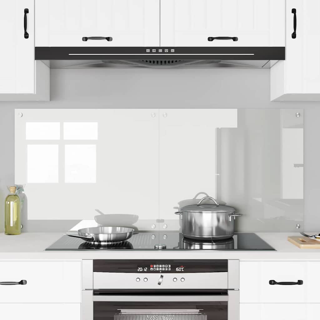 Køkkenbacksplash 2 pcs Transparent 70 x 60 cm hærdet glas