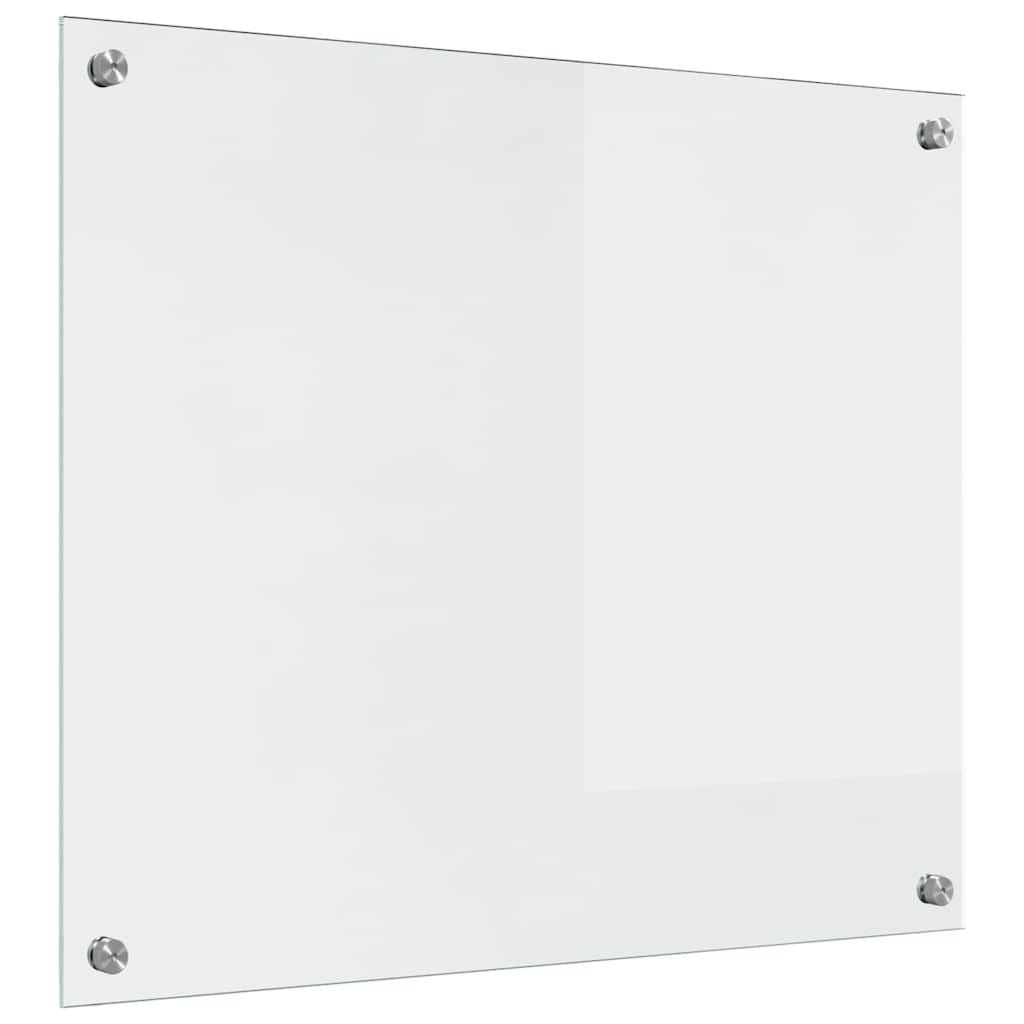Køkkenbacksplash 2 pcs Transparent 70 x 60 cm hærdet glas