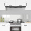 Køkkenbacksplash 2 pcs Transparent 80 x 40 cm hærdet glas