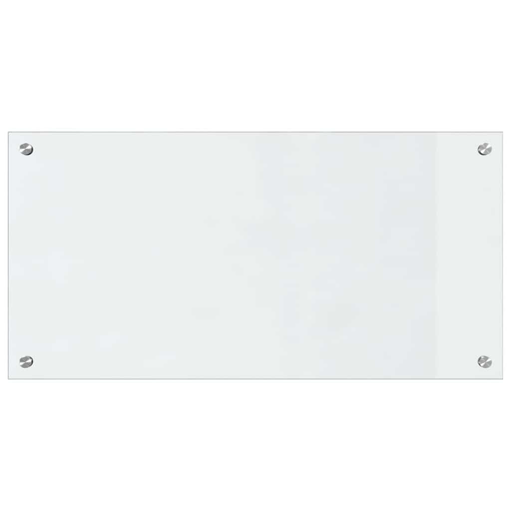 Køkkenbacksplash 2 pcs Transparent 80 x 40 cm hærdet glas
