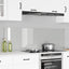 Køkkenbacksplash 2 pcs Transparent 80 x 50 cm hærdet glas