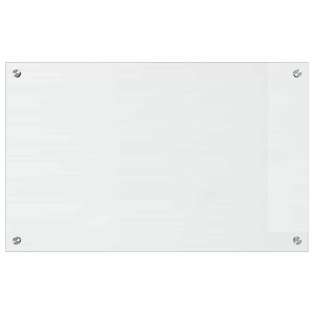 Køkkenbacksplash 2 pcs Transparent 80 x 50 cm hærdet glas