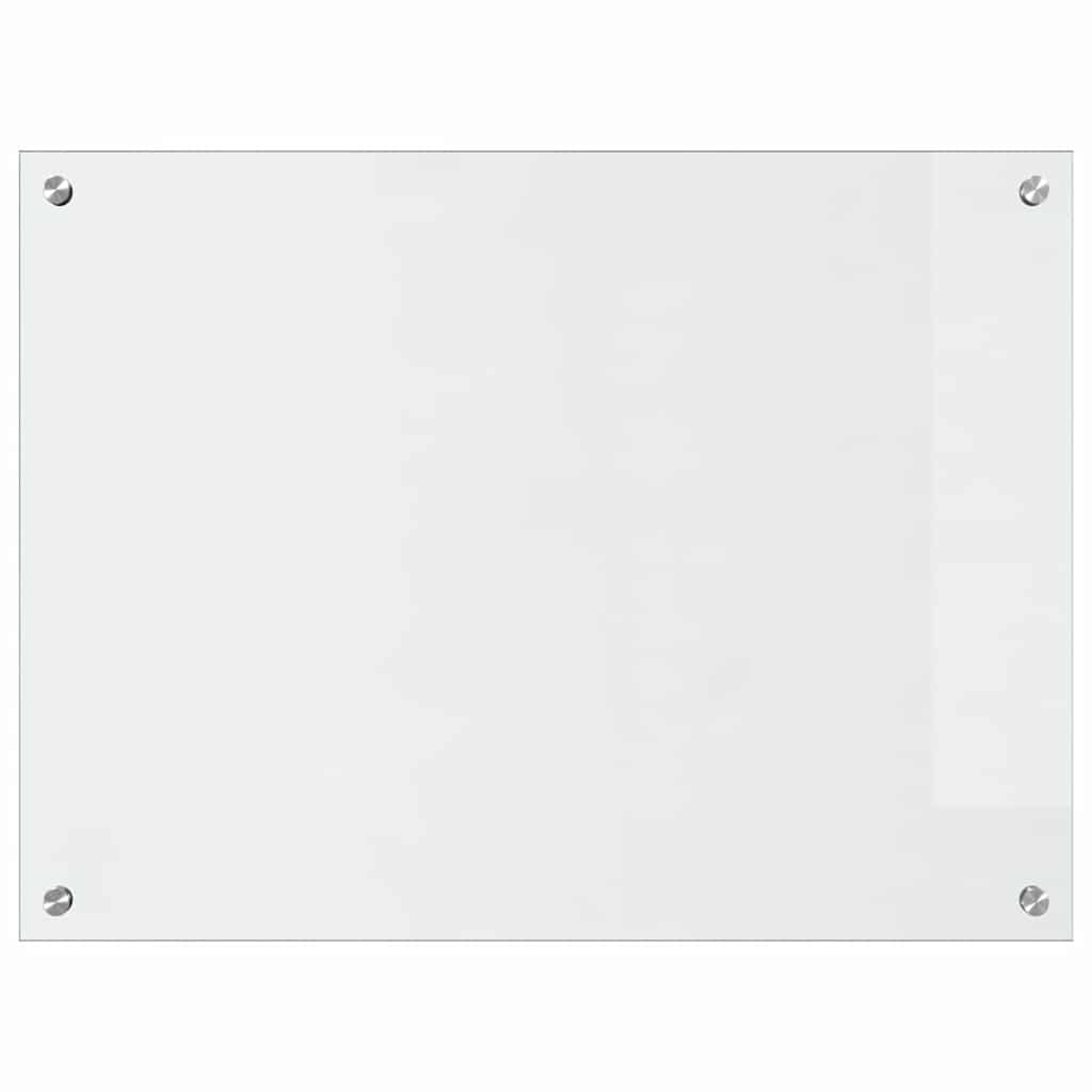 Køkkenbacksplash 2 pcs Transparent 80 x 60 cm hærdet glas