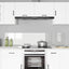 Køkkenbacksplash 2 pcs Transparent 90 x 40 cm hærdet glas