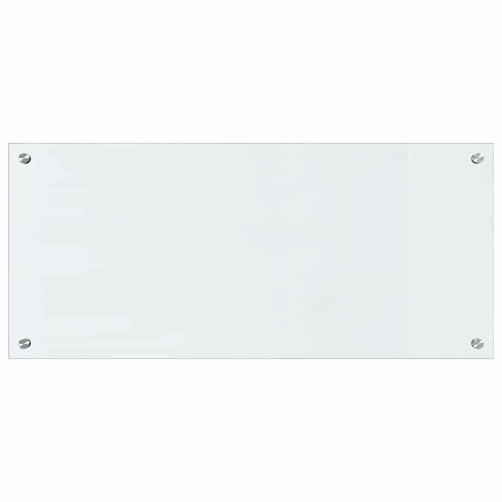 Køkkenbacksplash 2 pcs Transparent 90 x 40 cm hærdet glas