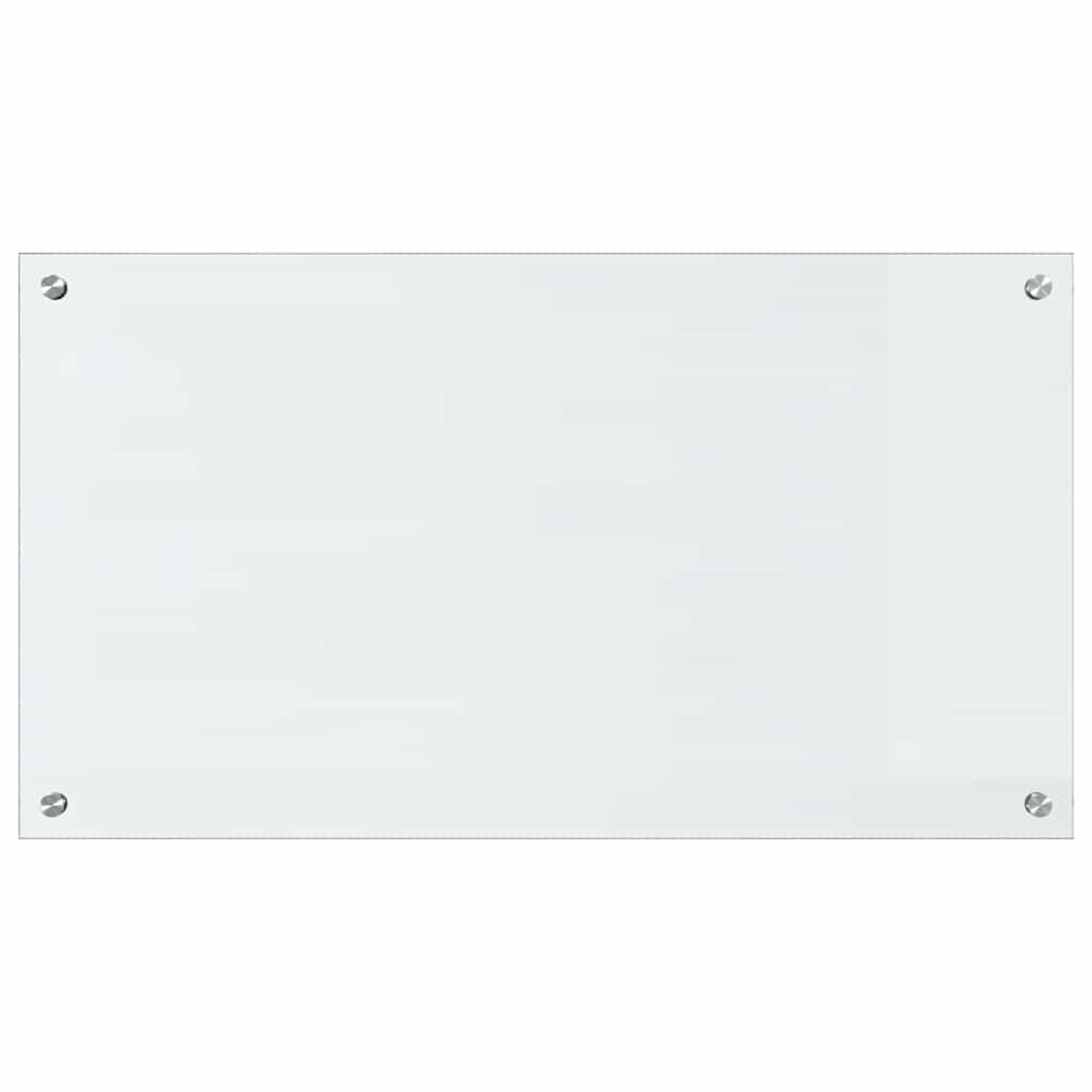 Køkkenbacksplash 2 pcs Transparent 90 x 50 cm hærdet glas
