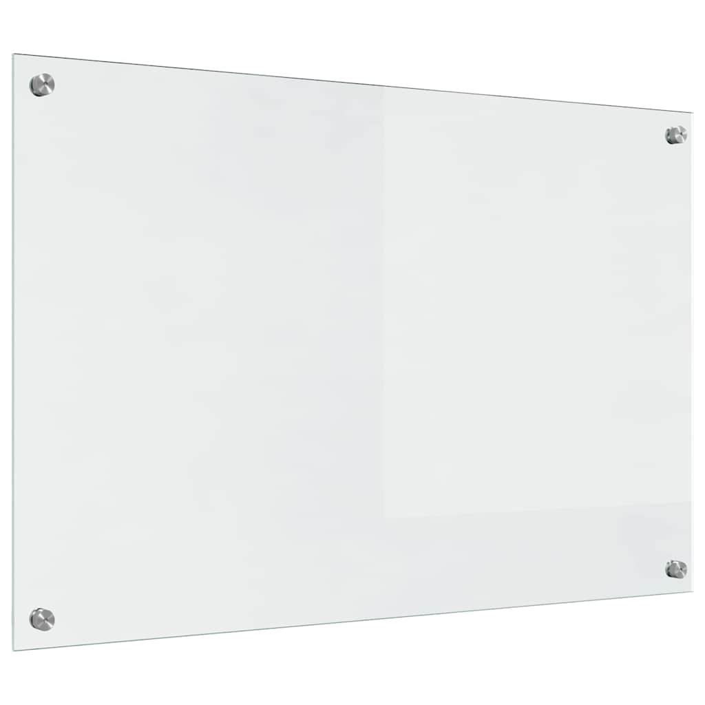 Køkkenbacksplash 2 pcs Transparent 90 x 60 cm hærdet glas