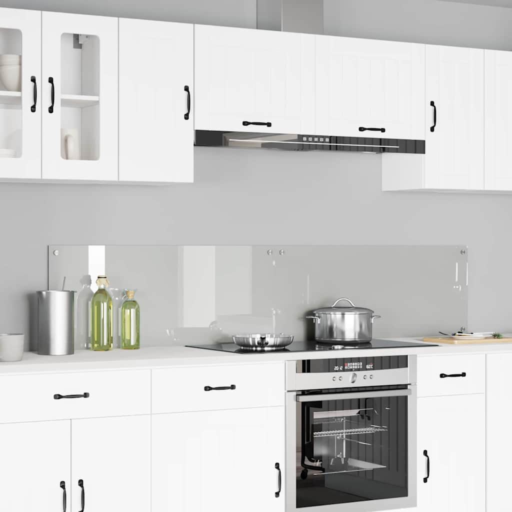Køkkenbacksplash 2 pcs Transparent 100 x 40 cm hærdet glas billede