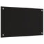 Køkkenbacksplash 2 pcs Sort 70 x 40 cm hærdet glas