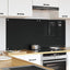 Køkkenbacksplash 2 stk. Sort 70 x 60 cm hærdet glas
