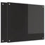 Køkkenbacksplash 2 pcs Sort 70 x 60 cm hærdet glas