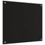 Køkkenbacksplash 2 pcs Sort 70 x 60 cm hærdet glas