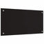 Køkkenbacksplash 2 pcs Sort 80 x 40 cm hærdet glas