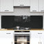 Køkkenbacksplash 2 pcs Sort 80 x 50 cm hærdet glas