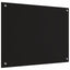 Køkkenbacksplash 2 pcs Sort 80 x 60 cm hærdet glas