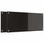 Køkkenbacksplash 2 pcs Sort 90 x 40 cm hærdet glas