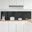 Køkkenbacksplash 2 stk. Sort 90 x 50 cm hærdet glas