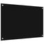 Køkkenbacksplash 2 pcs Sort 90 x 60 cm hærdet glas