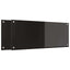 Køkkenbacksplash 2 pcs Sort 100 x 40 cm hærdet glas