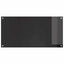 Køkkenbacksplash 2 pcs Sort 100 x 50 cm hærdet glas