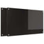 Køkkenbacksplash 2 pcs Sort 100 x 60 cm hærdet glas