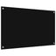 Køkkenbacksplash 2 pcs Sort 100 x 60 cm hærdet glas