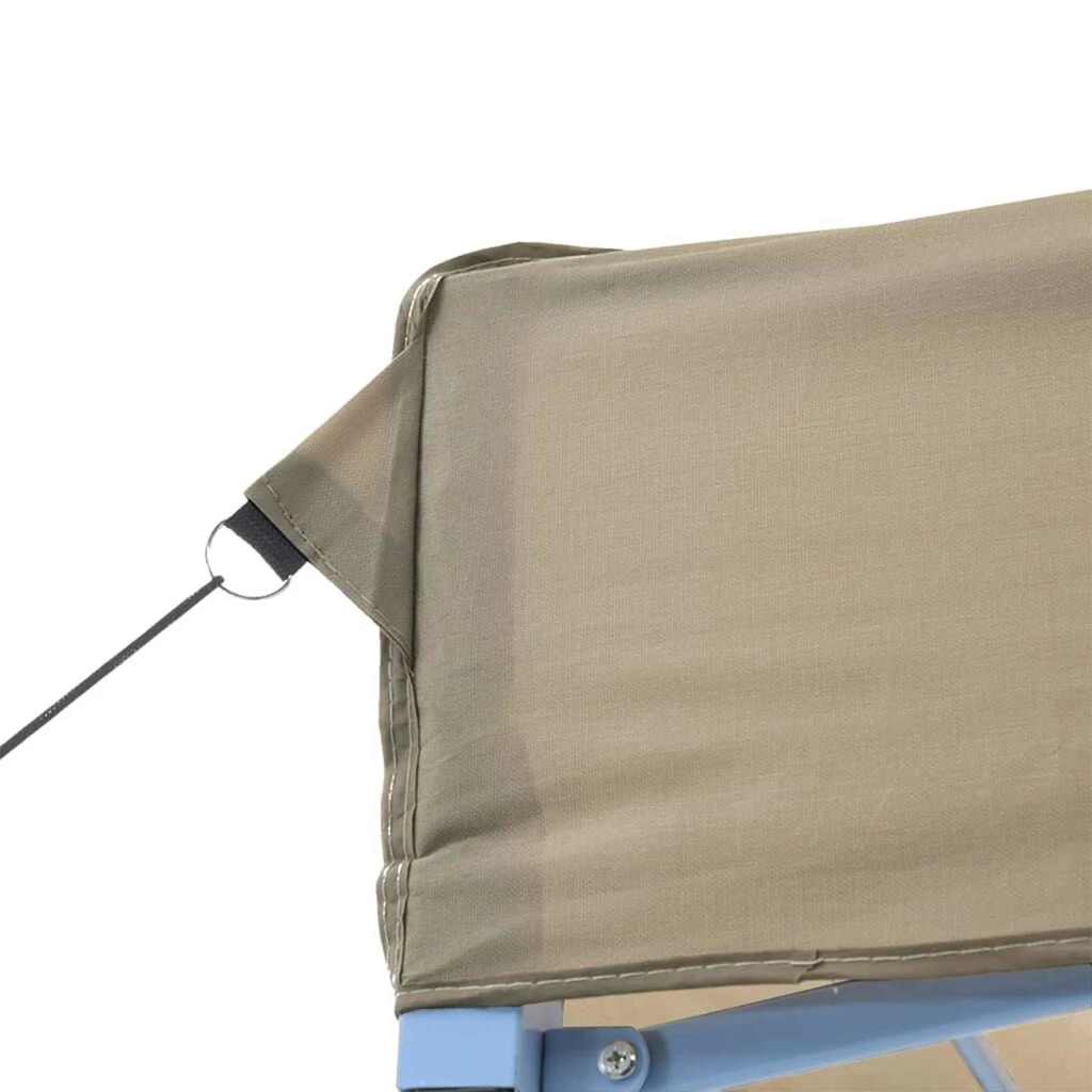 Festtelt Pop-Up 580 x 292 x 315 cm Gråbrun Oxford stof