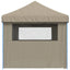 Festtelt Pop-Up 580 x 292 x 315 cm Gråbrun Oxford stof