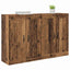 Væghængt skab Vægmonteret 2 pcs Gammelt træ 69,5 x 34 x 90 cm