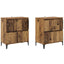 Sideboards 2 pcs Gammelt træ 60 x 35 x 70 cm Konstrueret træ