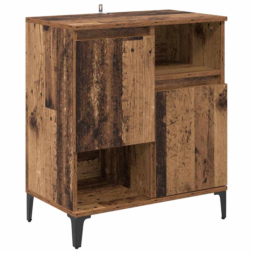 Sideboards 3 pcs Gammelt træ 60 x 35 x 70 cm Konstrueret træ