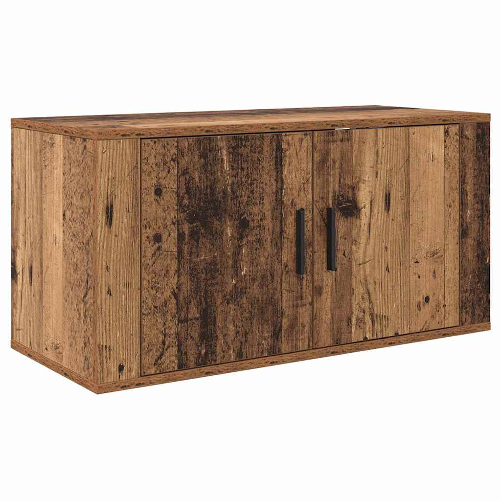Væghængt TV-skab sæt 3 pcs Gammelt træ 80 x 34,5 x 40 cm