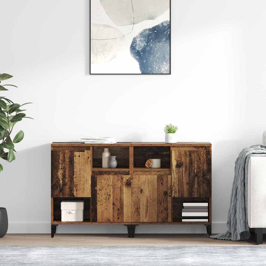 Sideboards 2 pcs Gammelt træ 60 x 35 x 70 cm Konstrueret træ