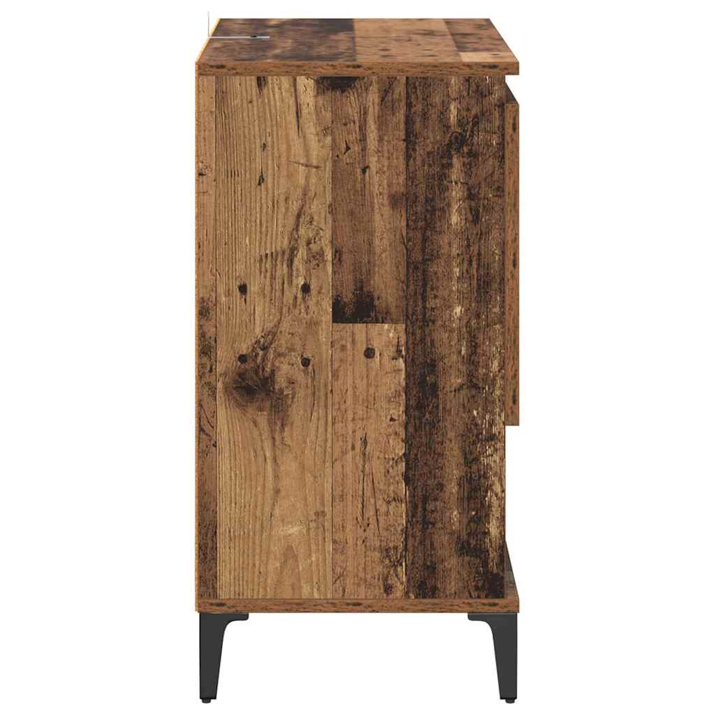 Sideboards 2 pcs Gammelt træ 60 x 35 x 70 cm Konstrueret træ