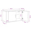 Væghængt TV-skab sæt 2 pcs Gammelt træ 80 x 34,5 x 40 cm