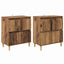 Sideboards 2 pcs Gammelt træ 60 x 35 x 70 cm Konstrueret træ