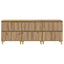 Sideboards 3 pcs Artisan Egetræ 60 x 35 x 70 cm Konstrueret træ