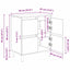 Sideboards 3 stk. Artisan Egetræ 60 x 35 x 70 cm