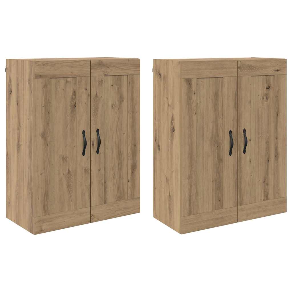 Væghængt skab 2 pcs Artisan Egetræ 69,5 x 34 x 90 cm