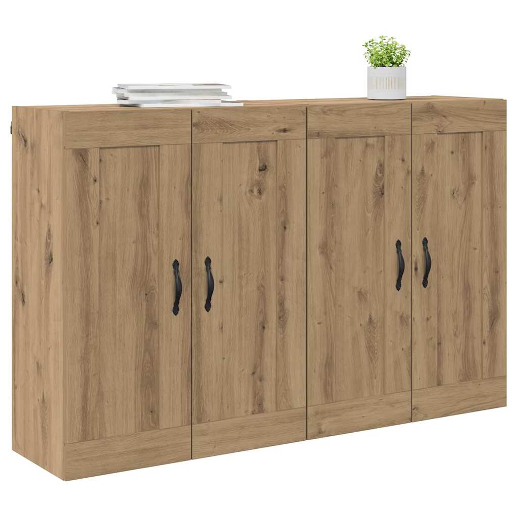 Væghængt skab 2 pcs Artisan Egetræ 69,5 x 34 x 90 cm